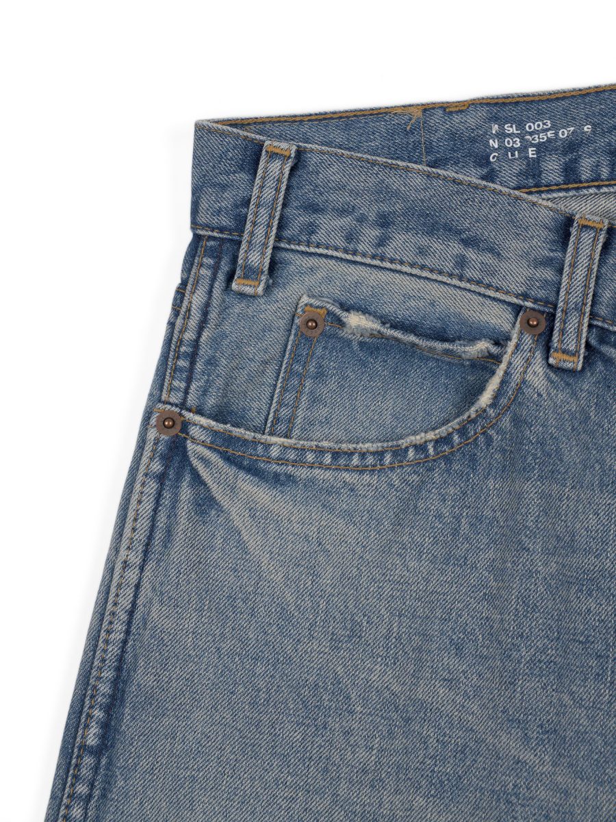 Celine Hedi Slimane Light Wash Raw Denim Mens Jeans Size M — photo 6