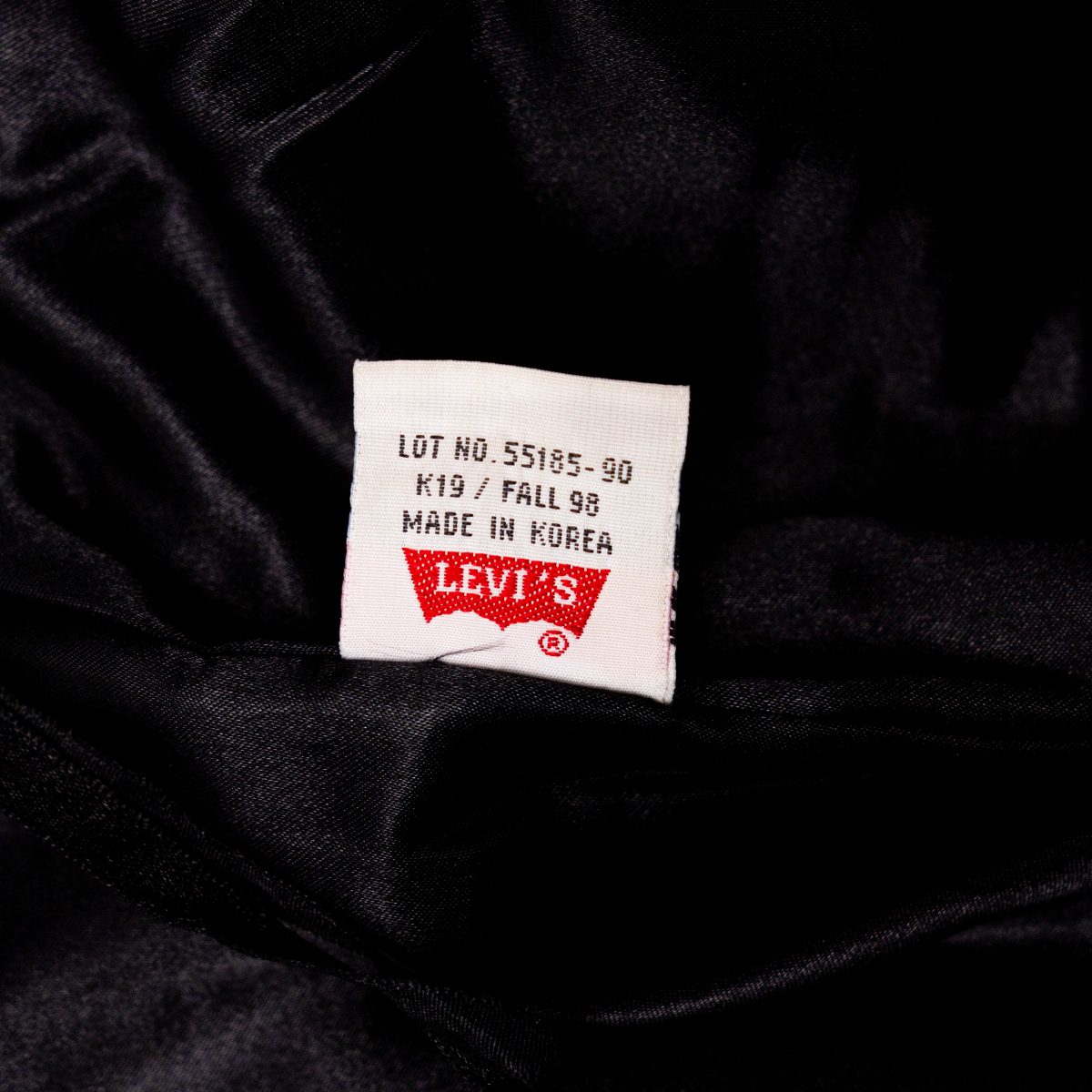 Vintage Levi's 90s Black Leather Button Fly Mens Jeans Pants — photo 10