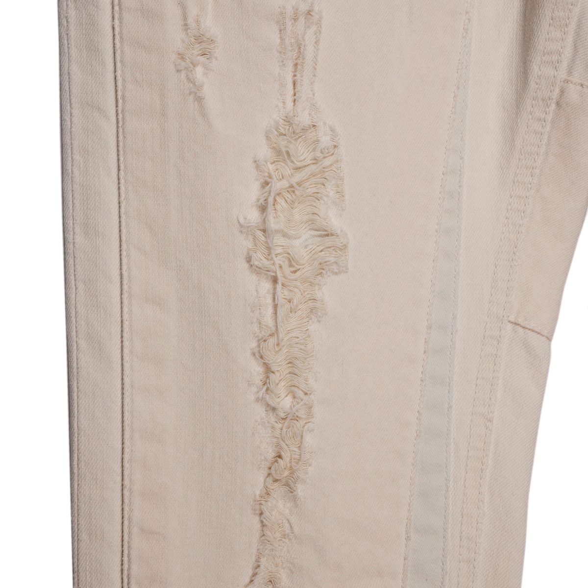 Dolce Gabbana Ecru Patchwork Distressed Denim Mens Jeans — photo 4