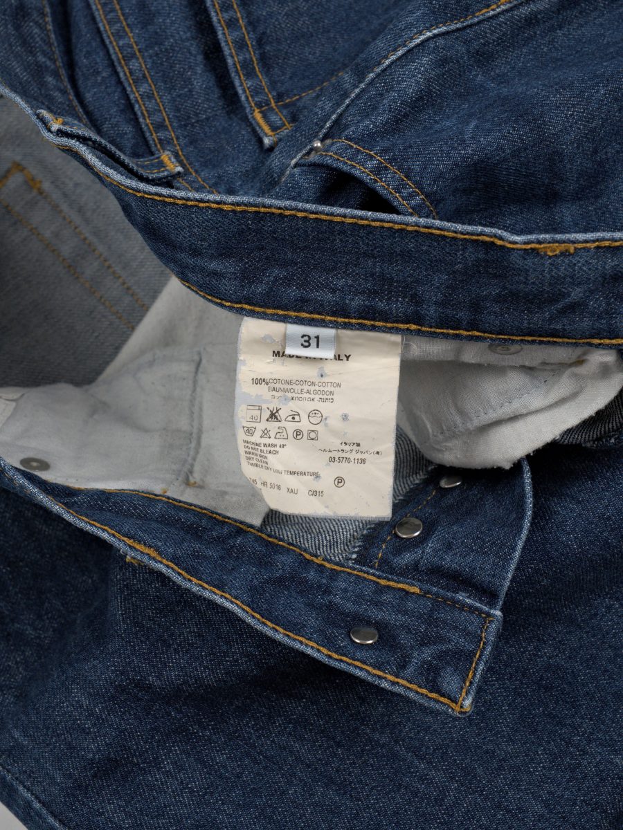 Vintage Helmut Lang Indigo Denim Button Fly Jeans Size S — photo 7