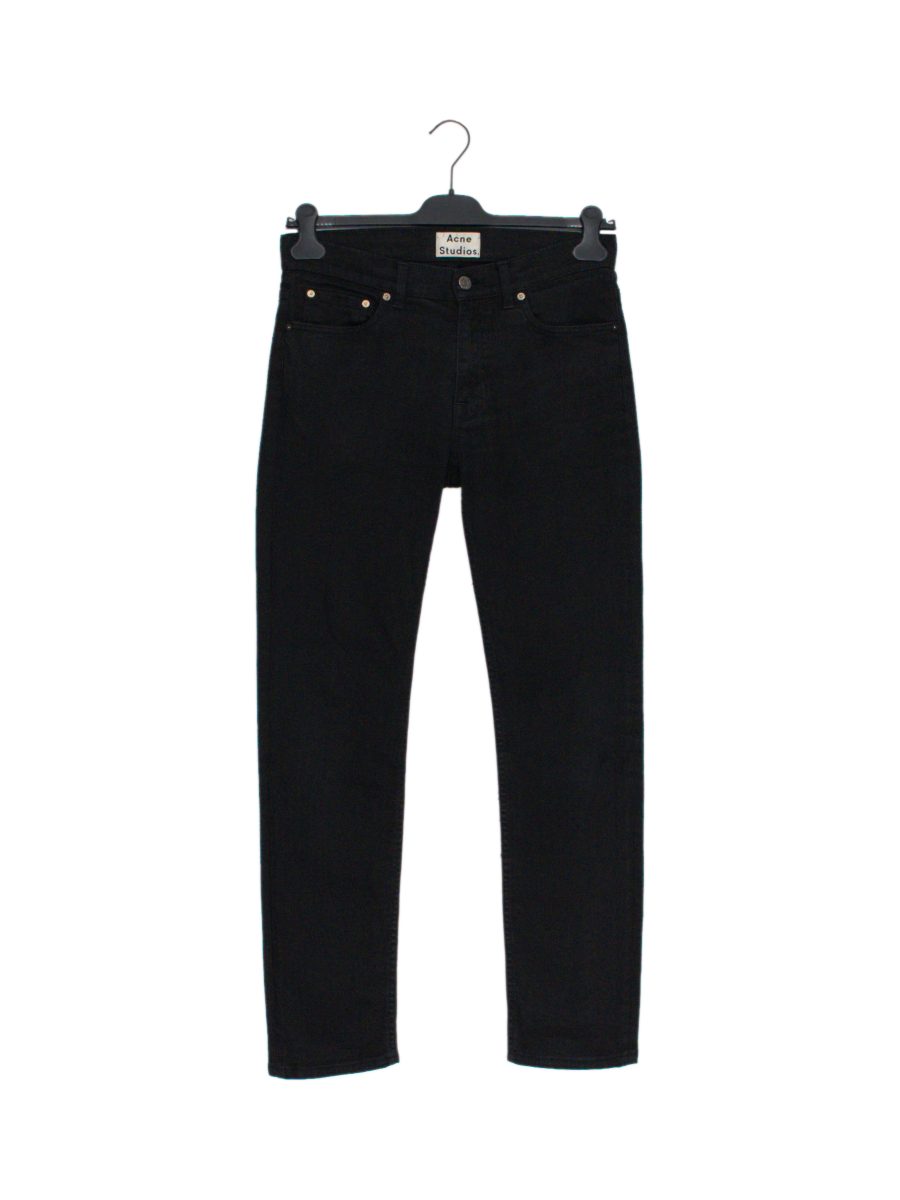 Acne Studios Ace Black Stretch Denim Skinny Mens Jeans Pants