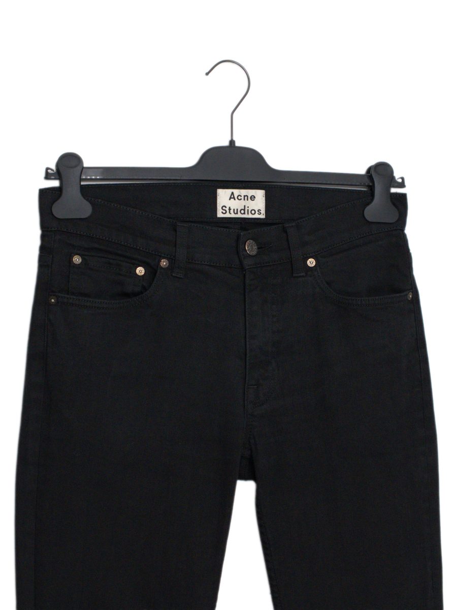 Acne Studios Ace Black Stretch Denim Skinny Mens Jeans Pants — photo 2