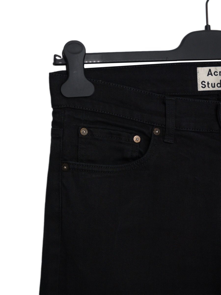 Acne Studios Ace Black Stretch Denim Skinny Mens Jeans Pants — photo 3