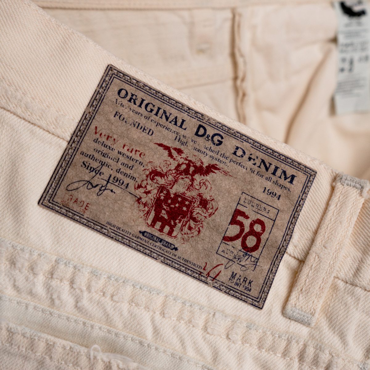 Dolce Gabbana Ecru Shredded Patchwork Denim Jeans Pants — photo 10