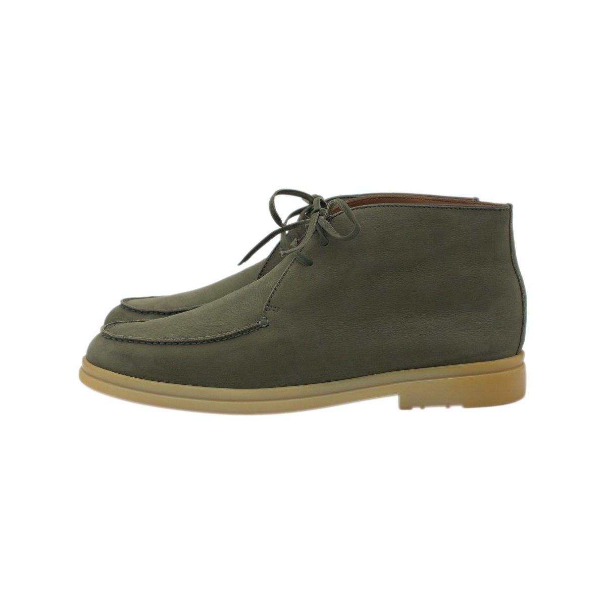 Loro Piana Walk and Walk Nubuck Olive Khaki Chukka Boots — photo 3