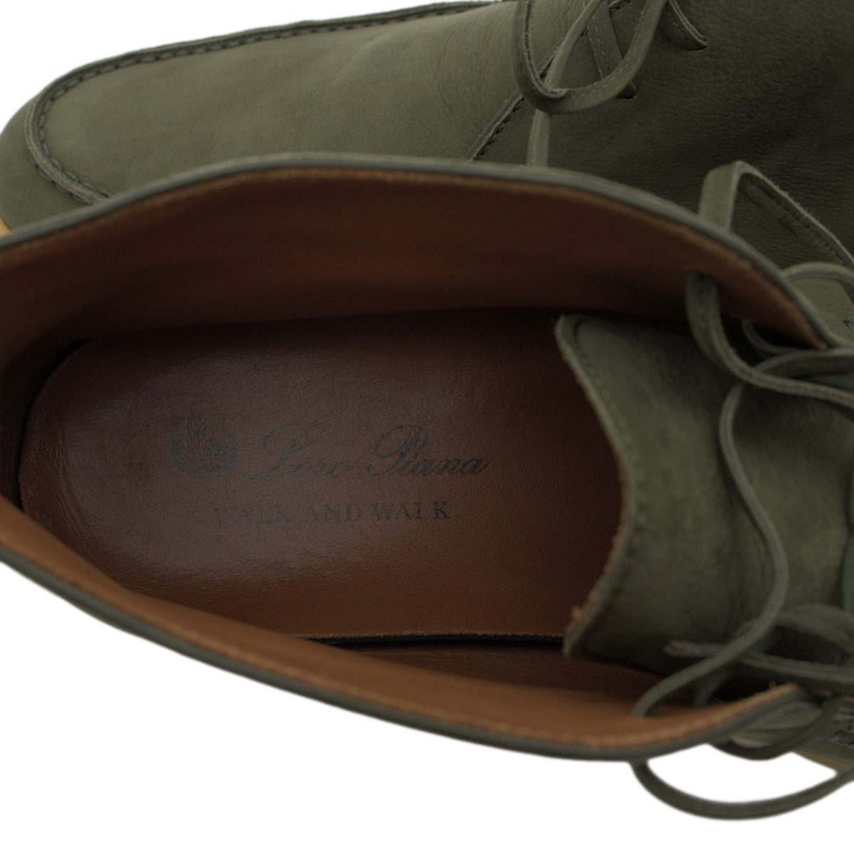 Loro Piana Walk and Walk Nubuck Olive Khaki Chukka Boots — photo 8