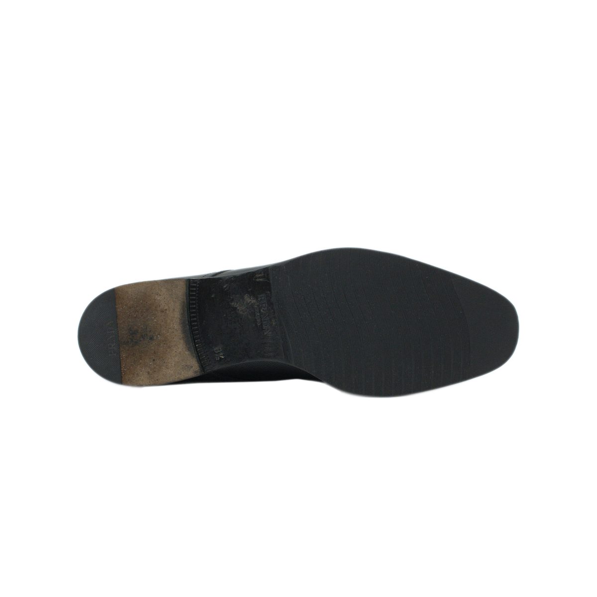 Prada Milano Black Saffiano Leather Mens Derby Formal Shoes — photo 7