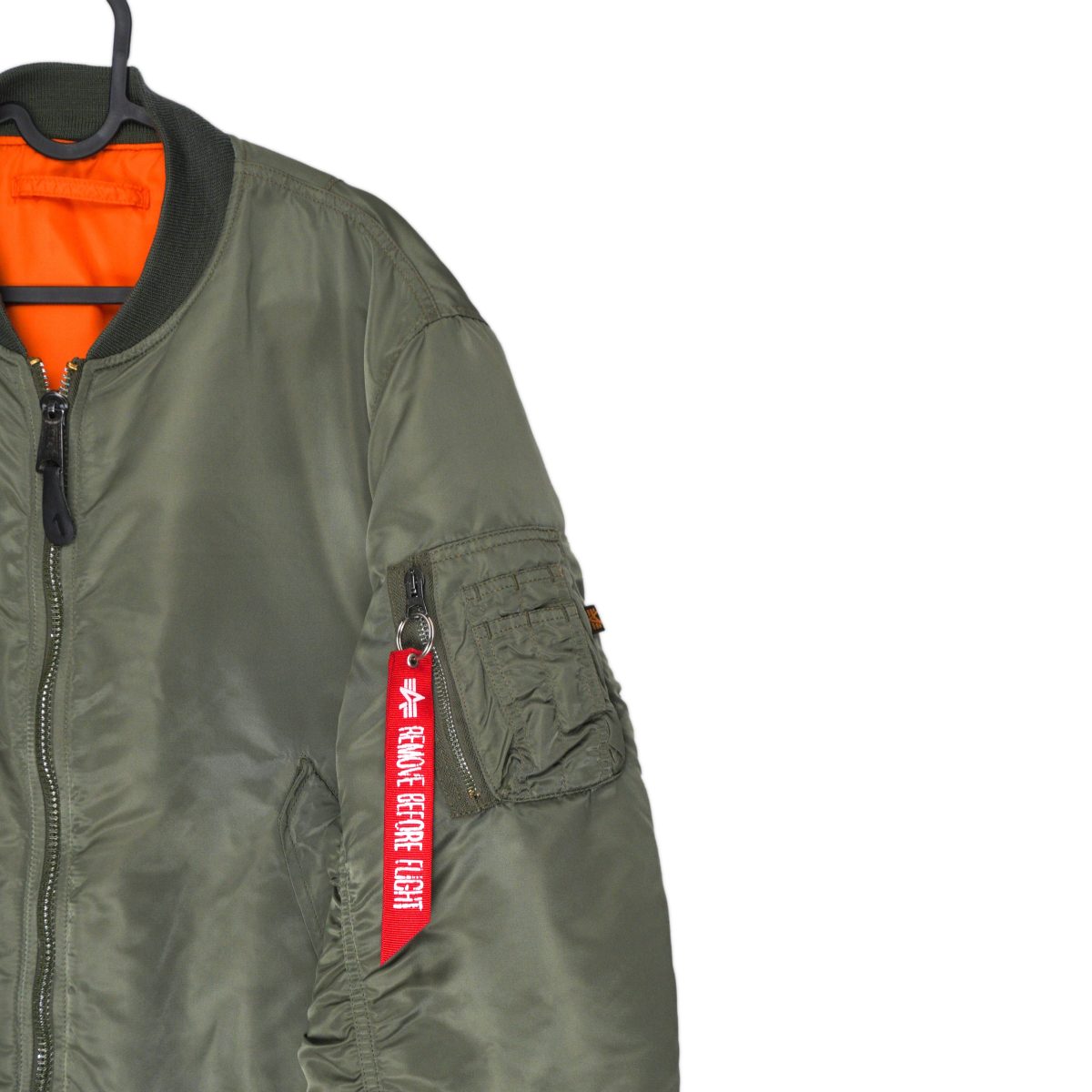 Vintage Alpha Industries MA-1 Reversible USA Bomber Jacket — photo 3