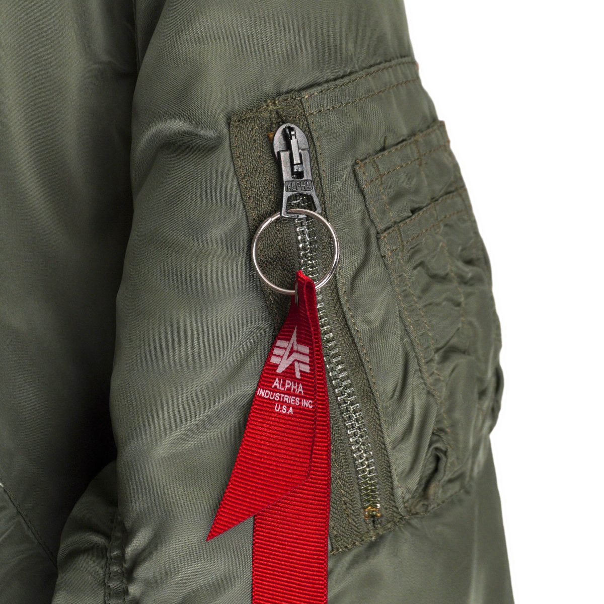 Vintage Alpha Industries MA-1 Reversible USA Bomber Jacket — photo 5