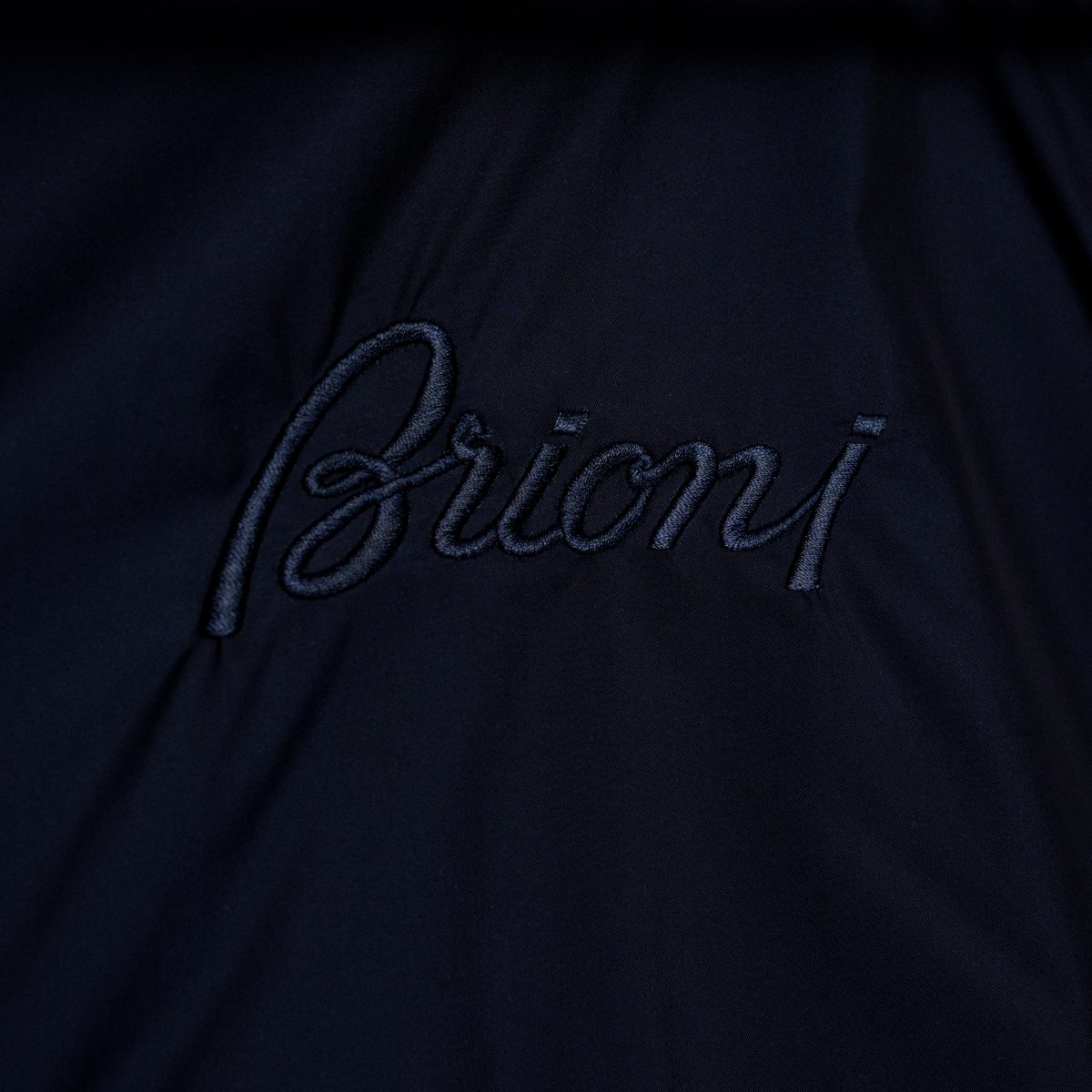 Brioni Navy Quilted Leather Trim Wool Back Gilet Vest Size M — photo 14