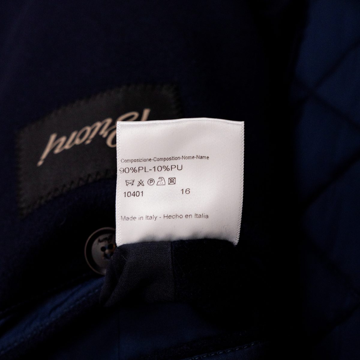Brioni Navy Quilted Leather Trim Wool Back Gilet Vest Size M — photo 16