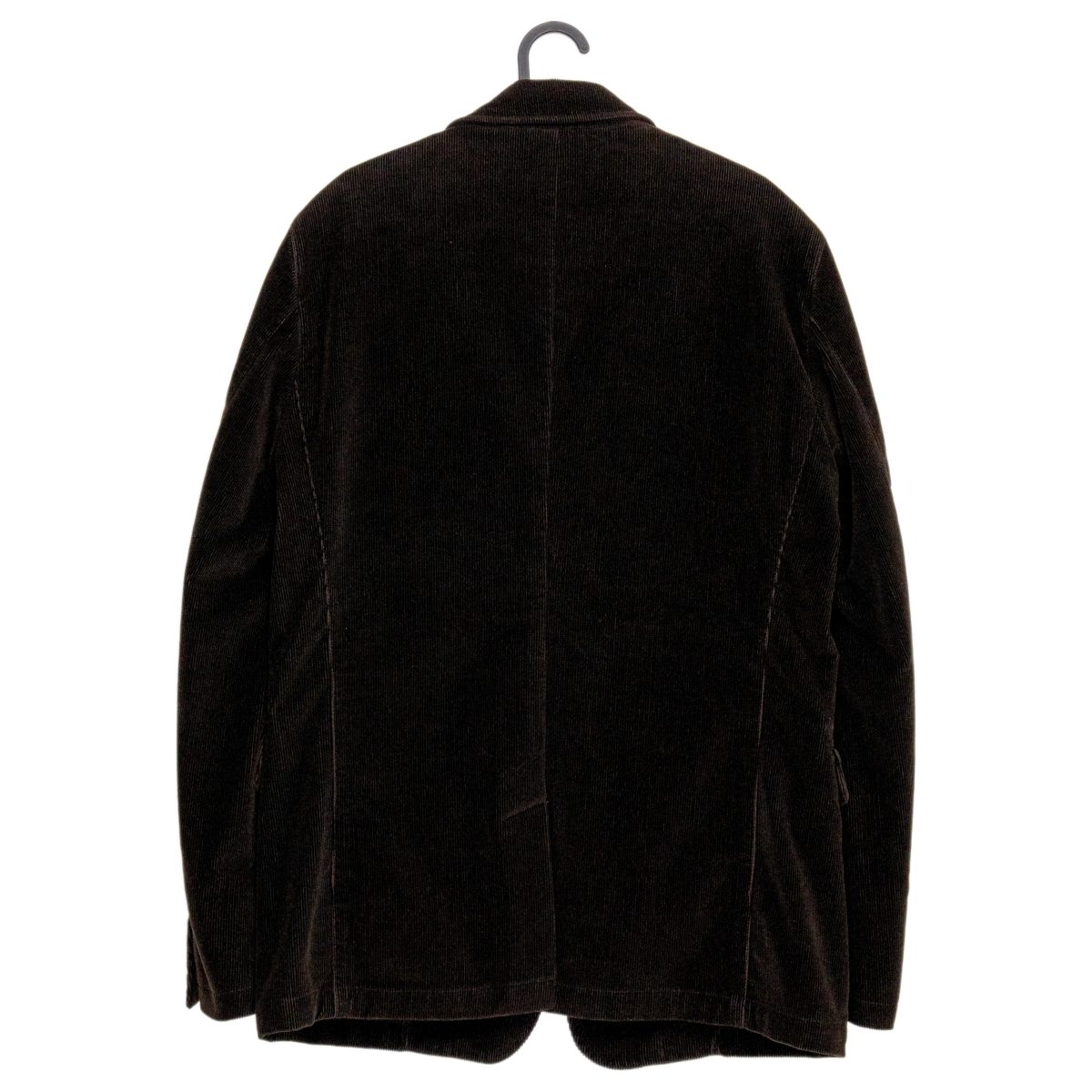 Prada Dark Brown Cotton Corduroy Logo Tab Mens Blazer Jacket — photo 2