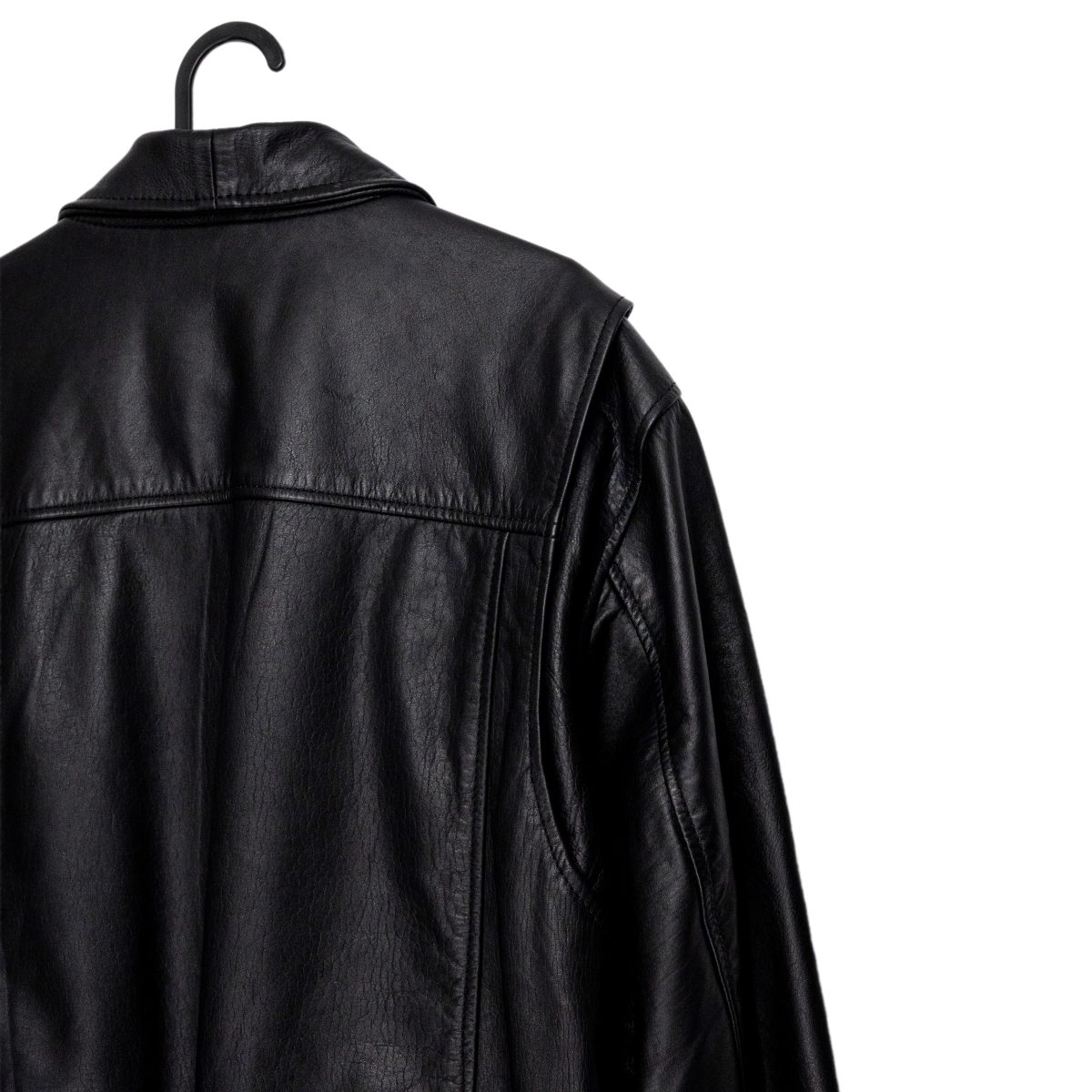 Levi's Black Leather A-2 Flight Bomber Jacket Mens Size L — photo 6