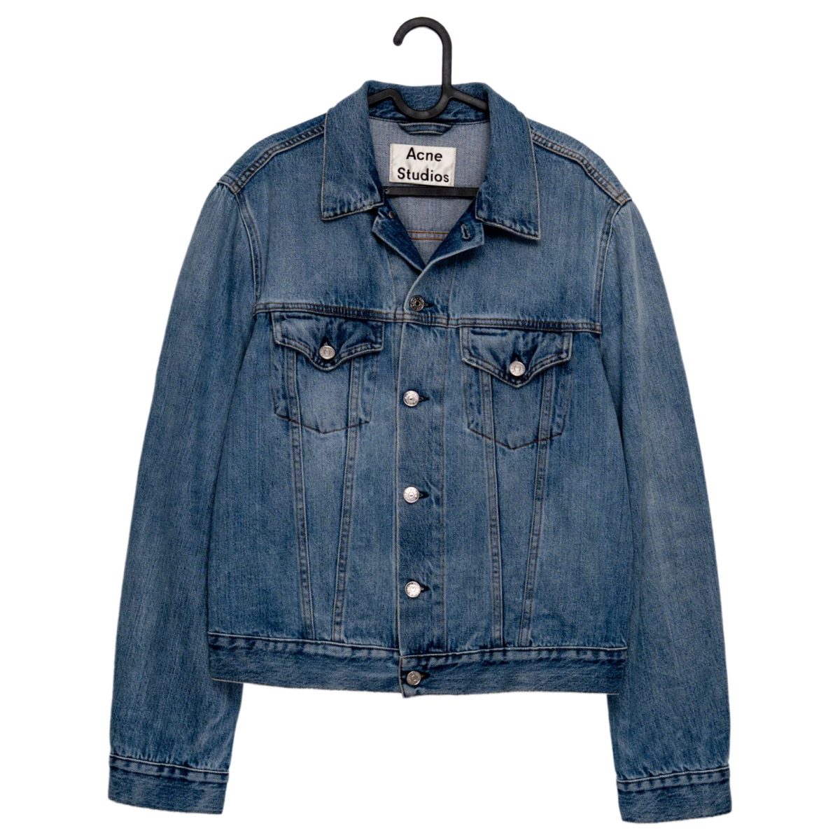 Acne Studios Who Blue Washed Denim Trucker Jacket Size M
