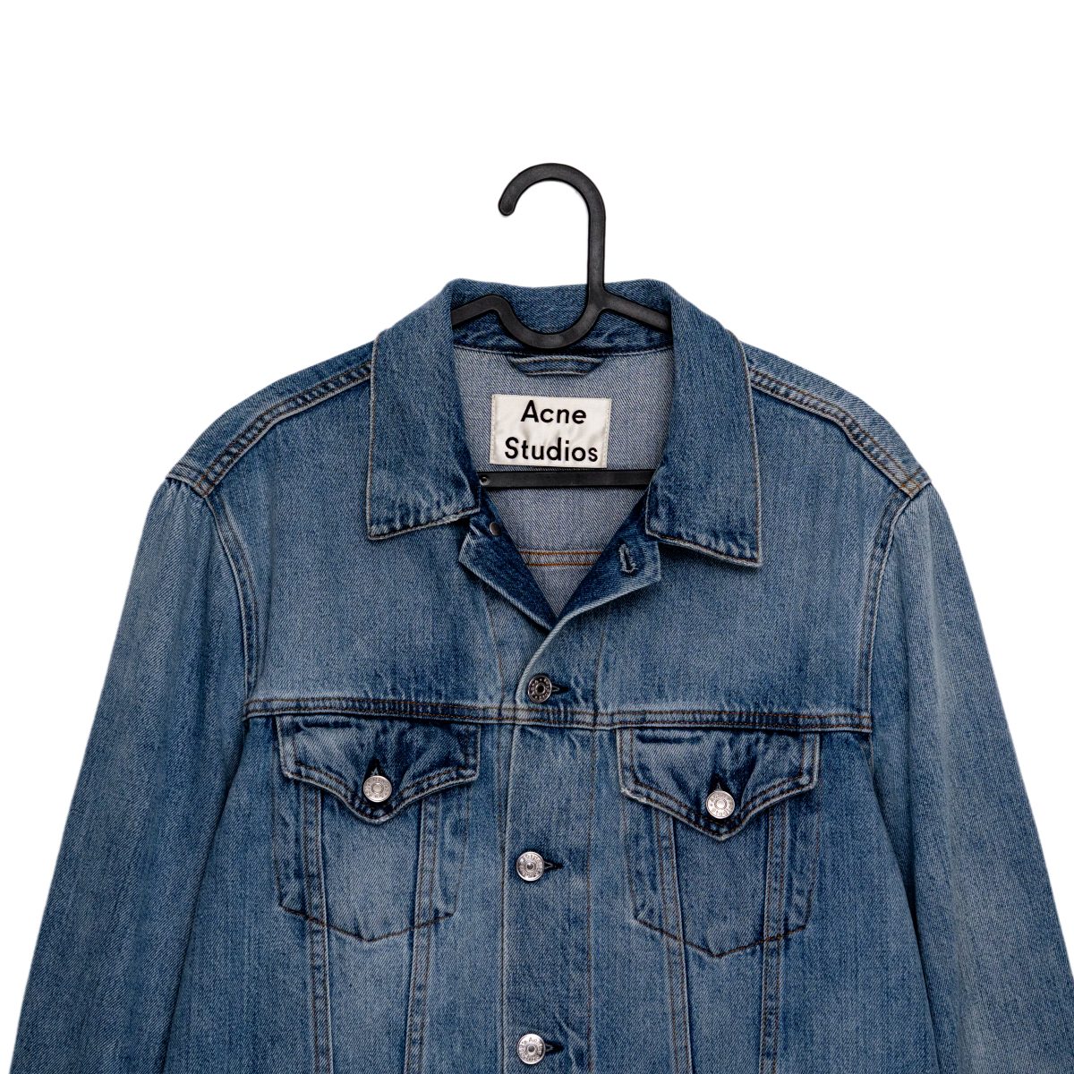 Acne Studios Who Blue Washed Denim Trucker Jacket Size M — photo 3