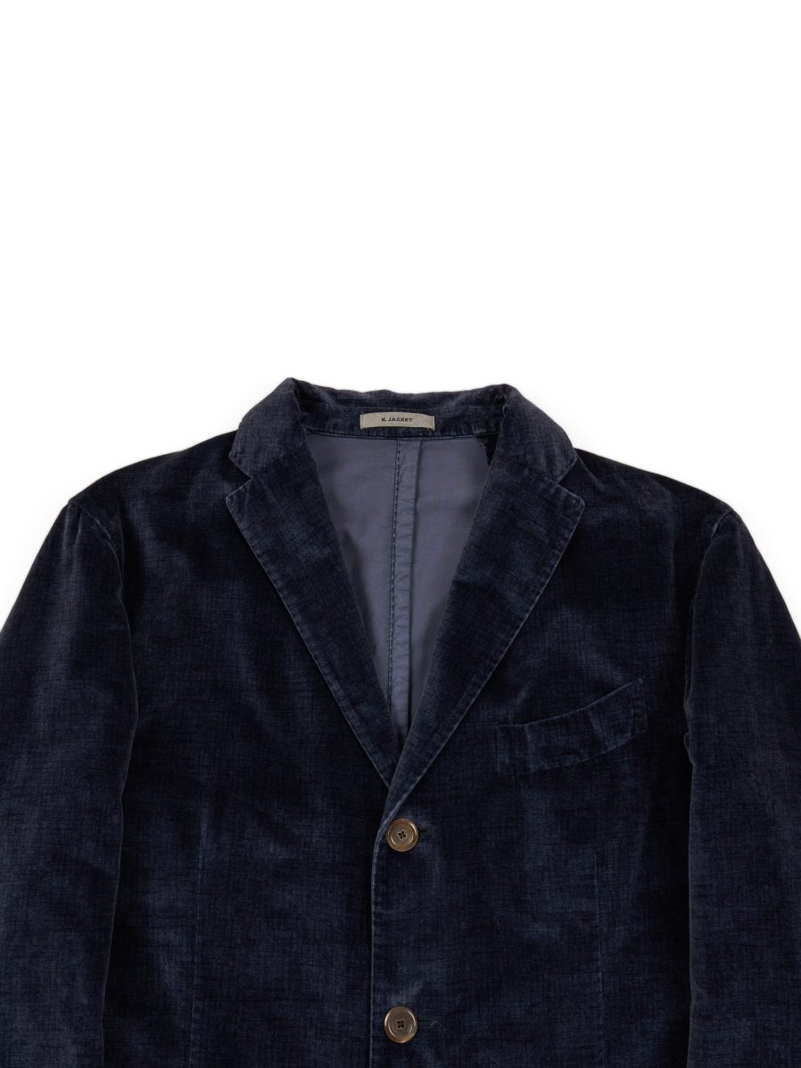 Boglioli K Jacket Navy Cotton Velvet Blazer Jacket Size M — photo 4