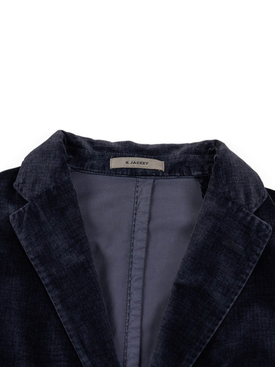 Boglioli K Jacket Navy Cotton Velvet Blazer Jacket Size M — photo 5