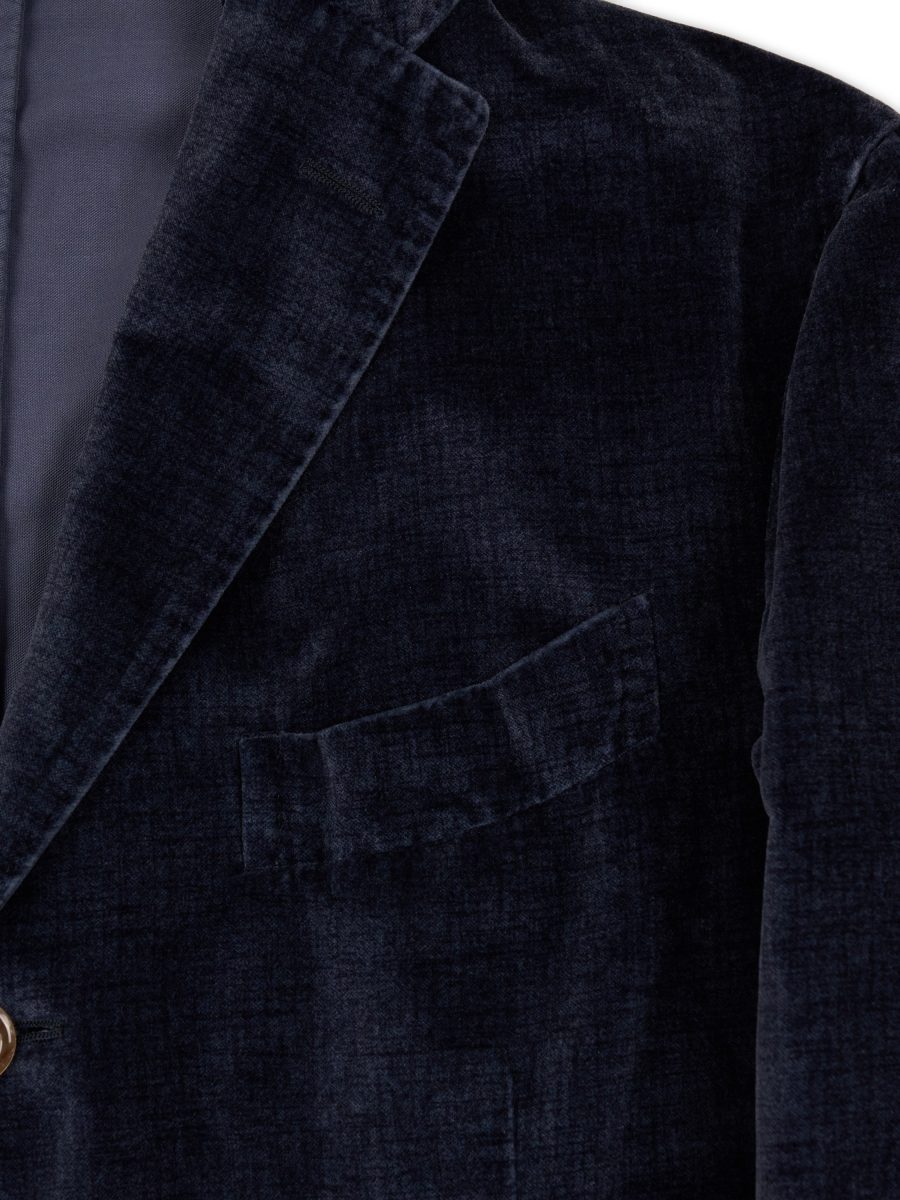 Boglioli K Jacket Navy Cotton Velvet Blazer Jacket Size M — photo 9