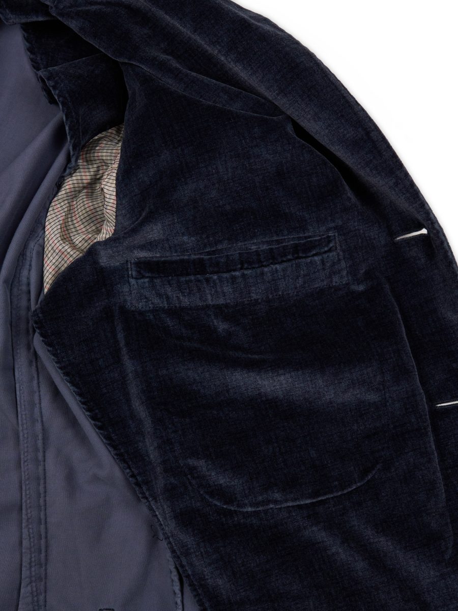 Boglioli K Jacket Navy Cotton Velvet Blazer Jacket Size M — photo 12