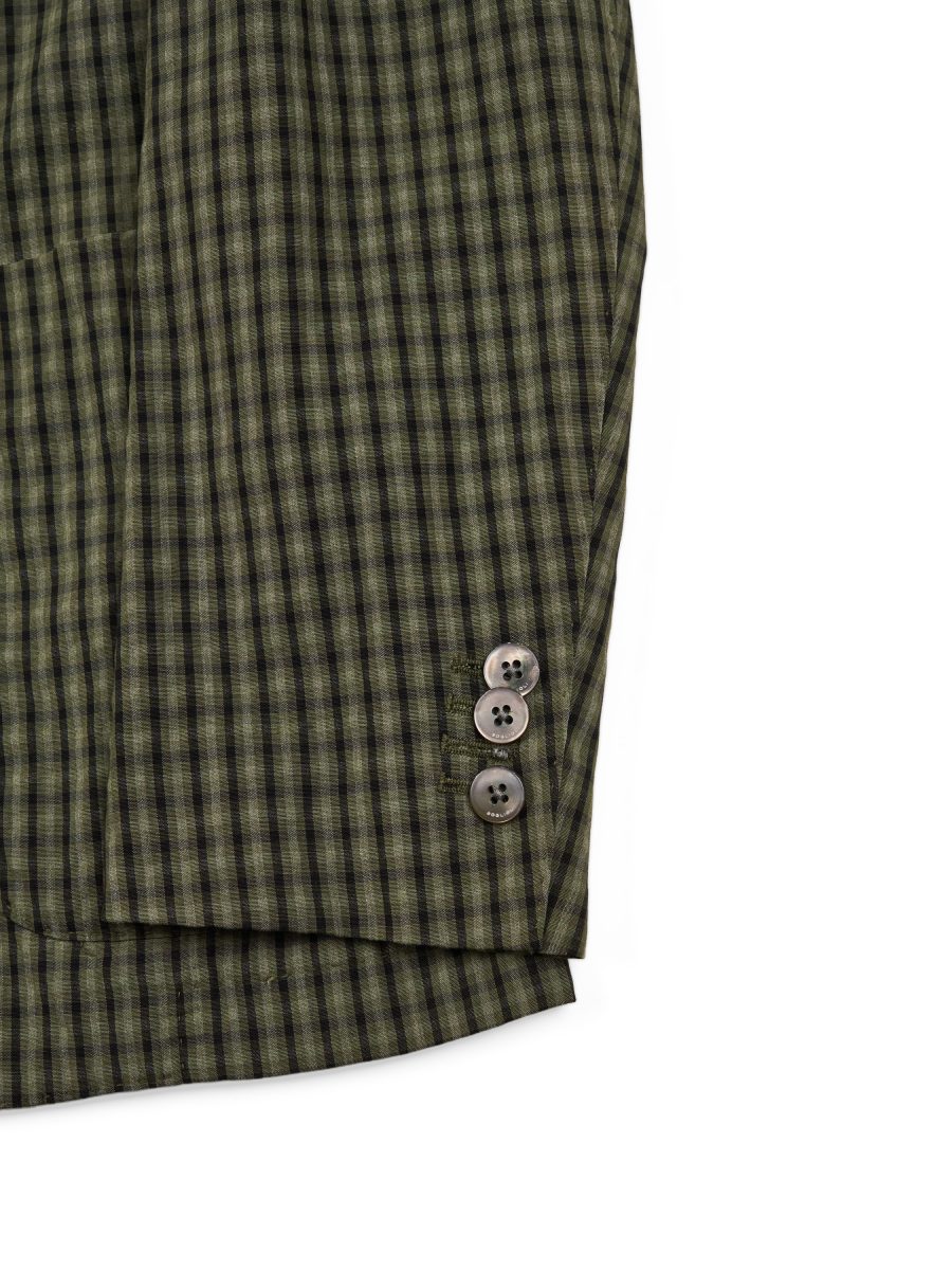 Boglioli K Jacket Green Gingham Check Mens Blazer Size M — photo 10