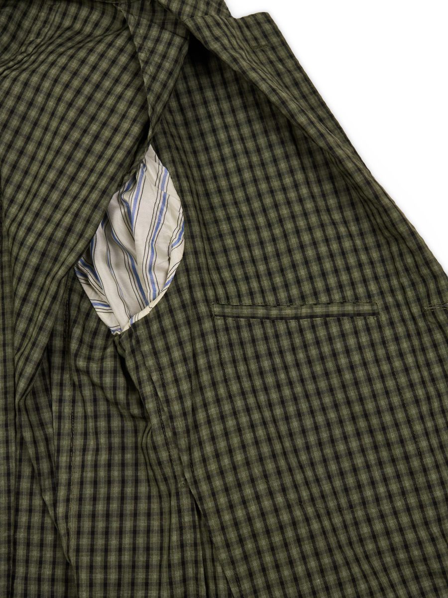 Boglioli K Jacket Green Gingham Check Mens Blazer Size M — photo 11