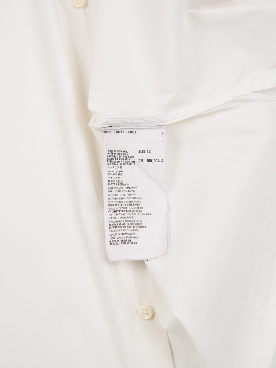 Vintage Prada Milano White Cotton Logo Mens Shirt Top Size M — photo 8