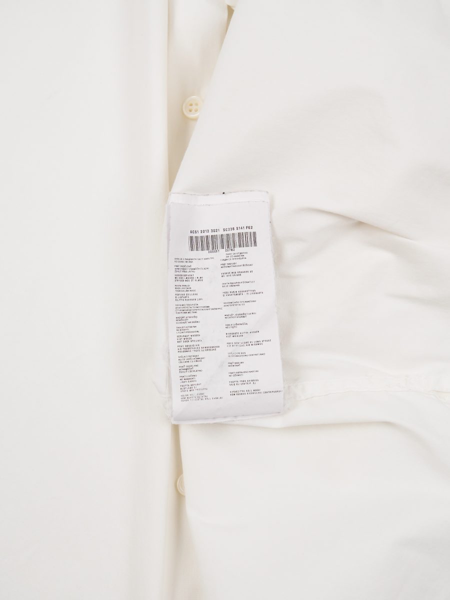 Vintage Prada Milano White Cotton Logo Mens Shirt Top Size M — photo 10