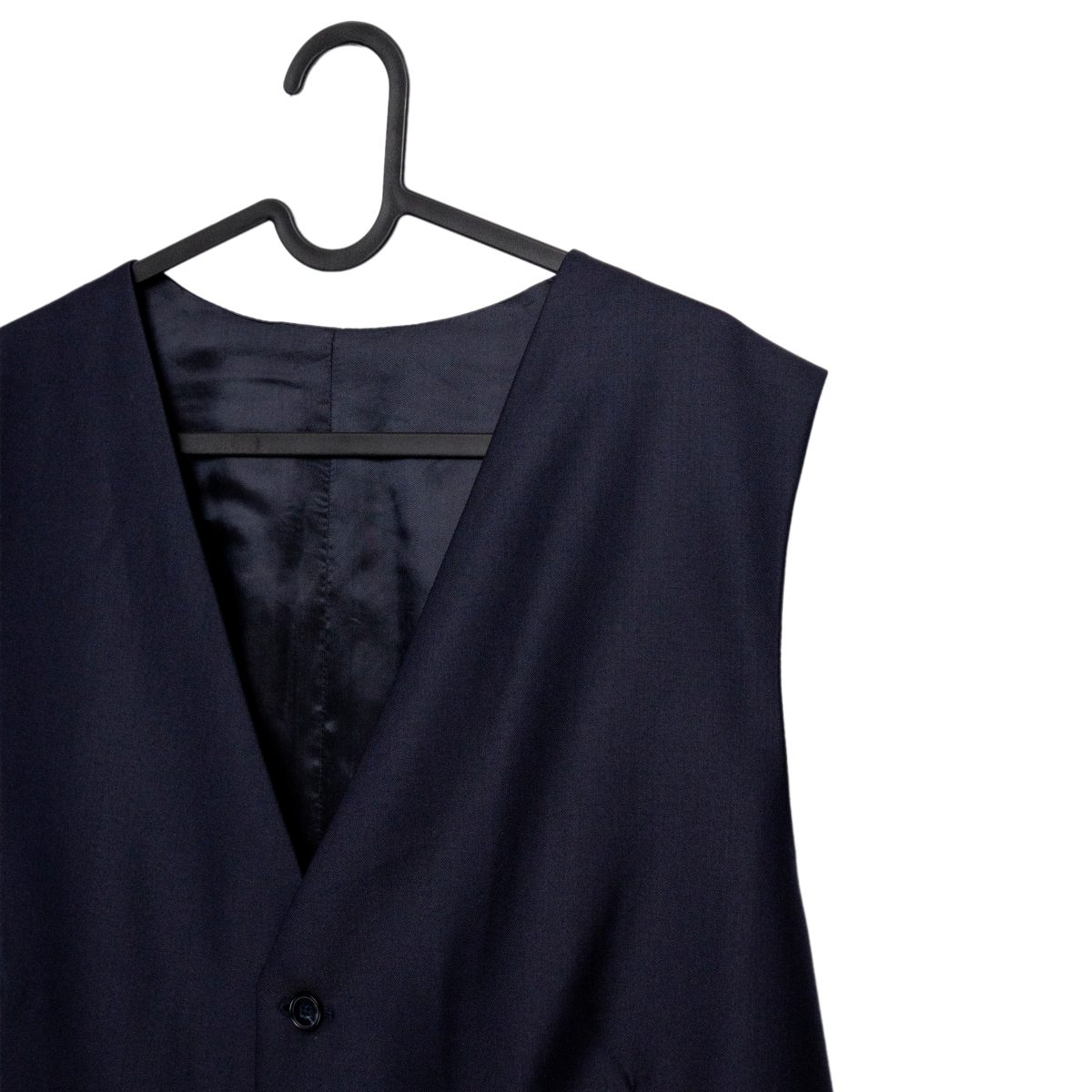 Uli Schott Navy Zegna Traveller Wool Mens Waistcoat Vest — photo 5