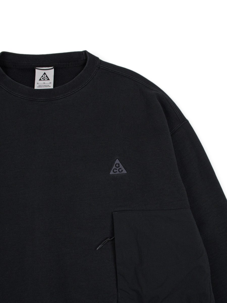 Nike ACG Crew Fleece Black Oversized Mens Sweatshirt Size XL — photo 3