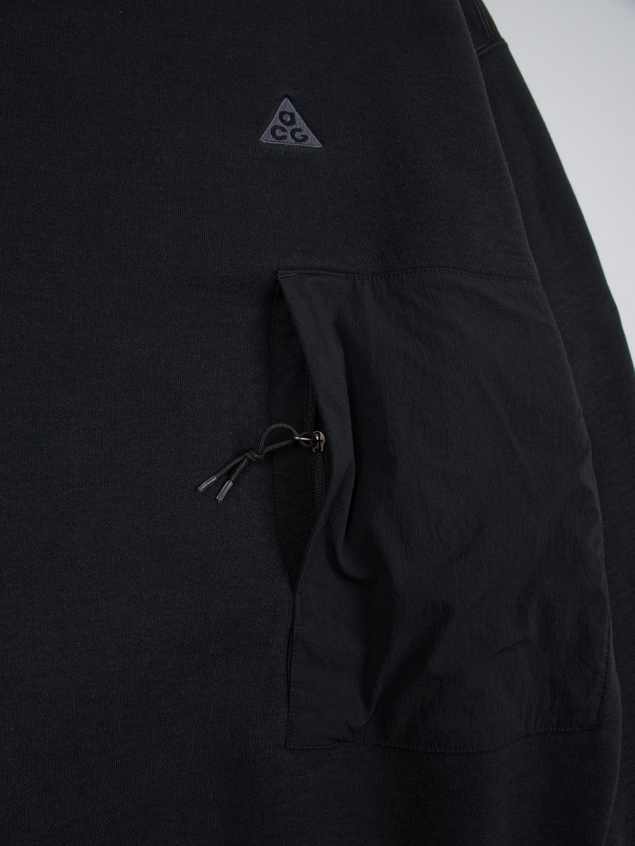 Nike ACG Crew Fleece Black Oversized Mens Sweatshirt Size XL — photo 4