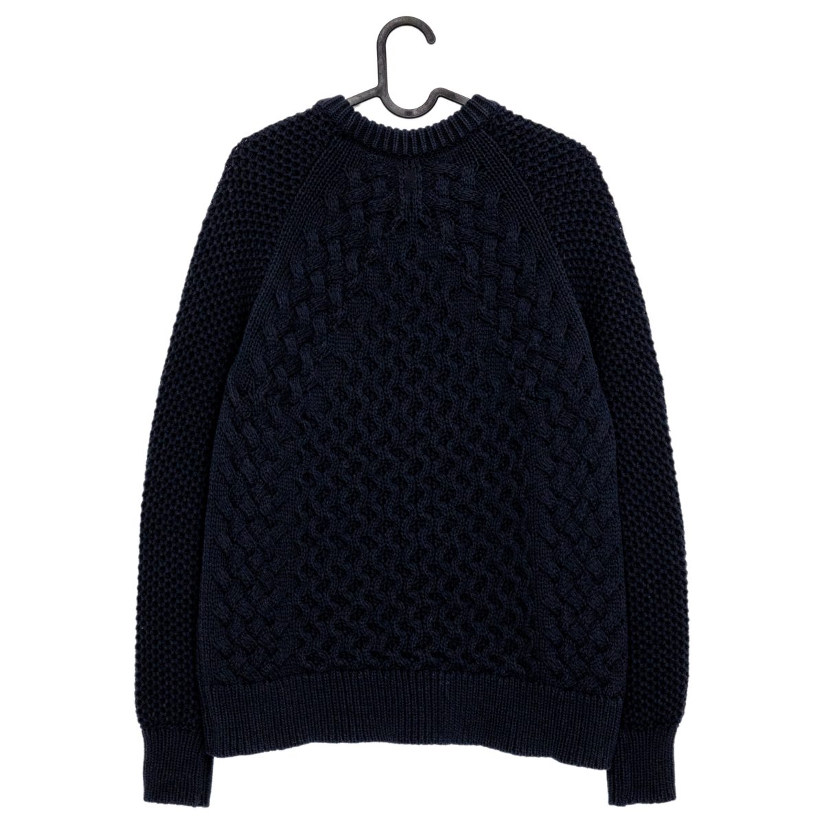 Acne Studios Navy Cable Knit Fisherman Mens Sweater Jumper — photo 2