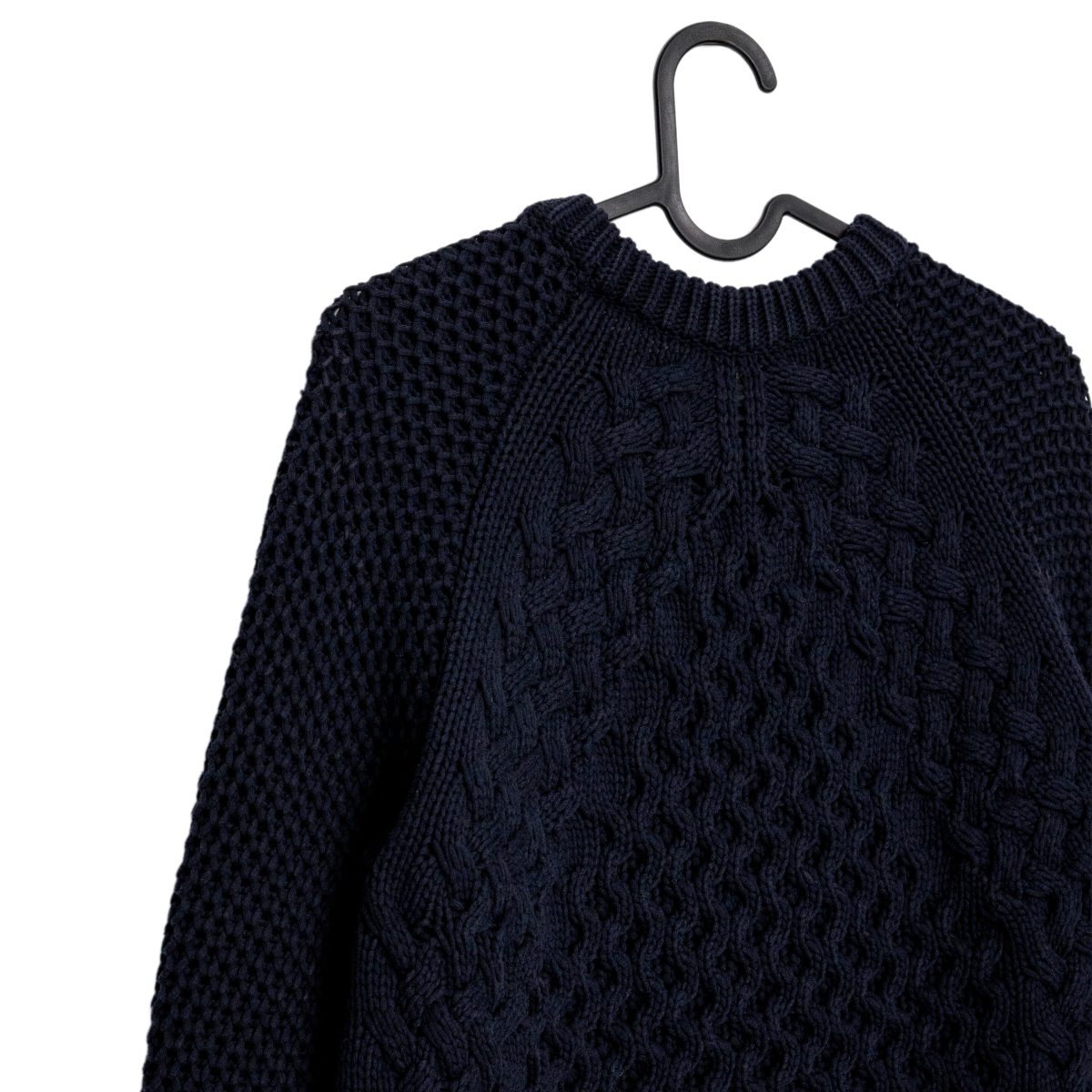 Acne Studios Navy Cable Knit Fisherman Mens Sweater Jumper — photo 7