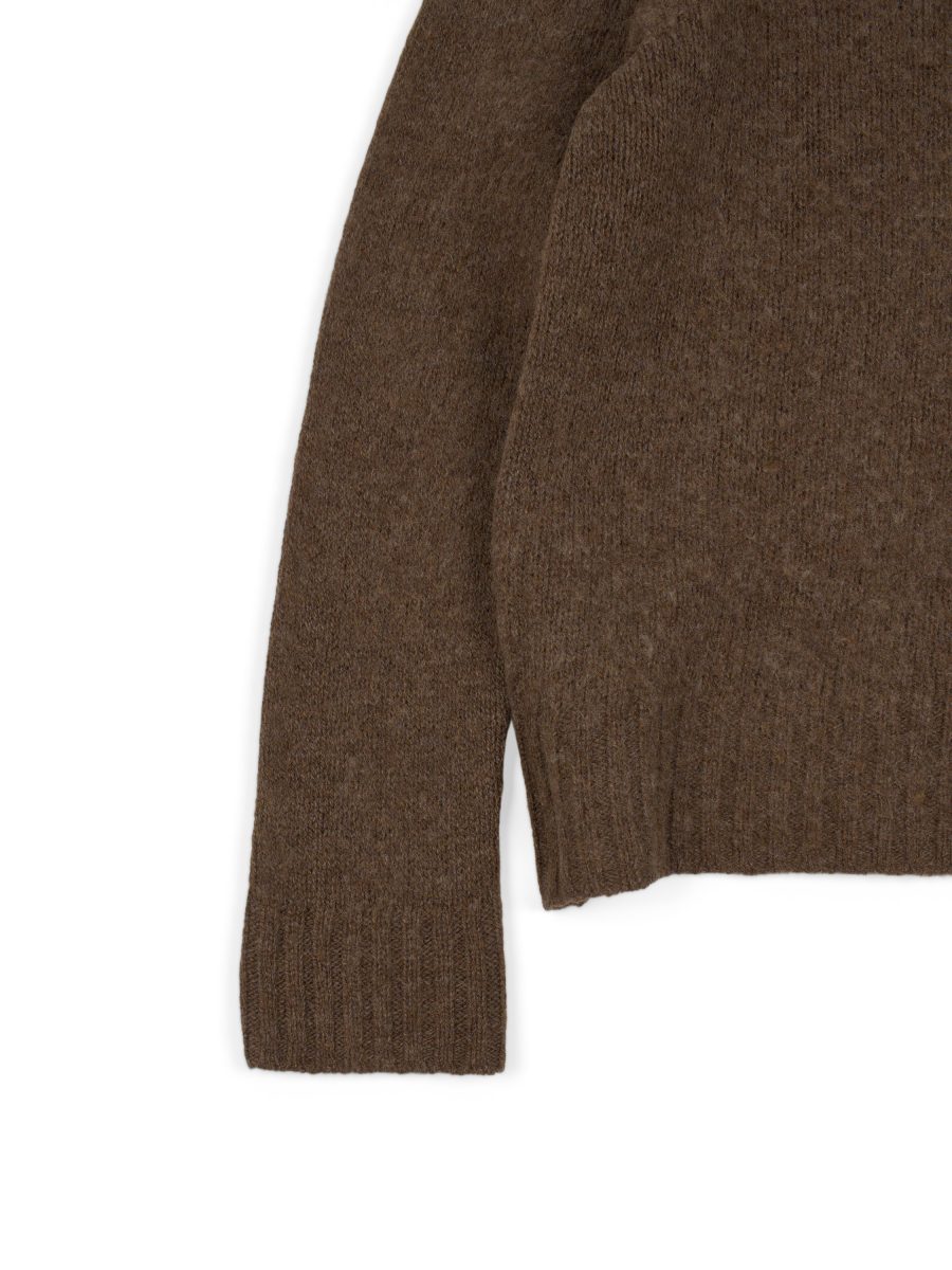 Acne Studios Kowhai Brown Wool Logo Mens Sweater Knit Size S — photo 5