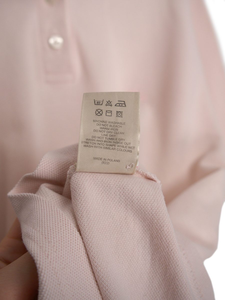 Burberry London Pink Check Collar Logo Mens Polo Shirt Top — photo 12