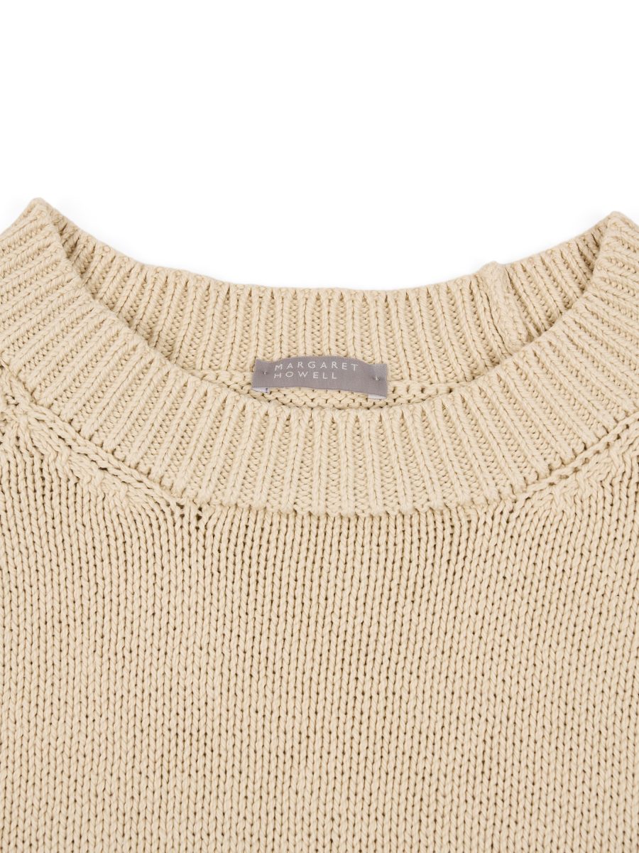 Margaret Howell Ecru Cotton Cable Knit Mens Sweater Size M — photo 6