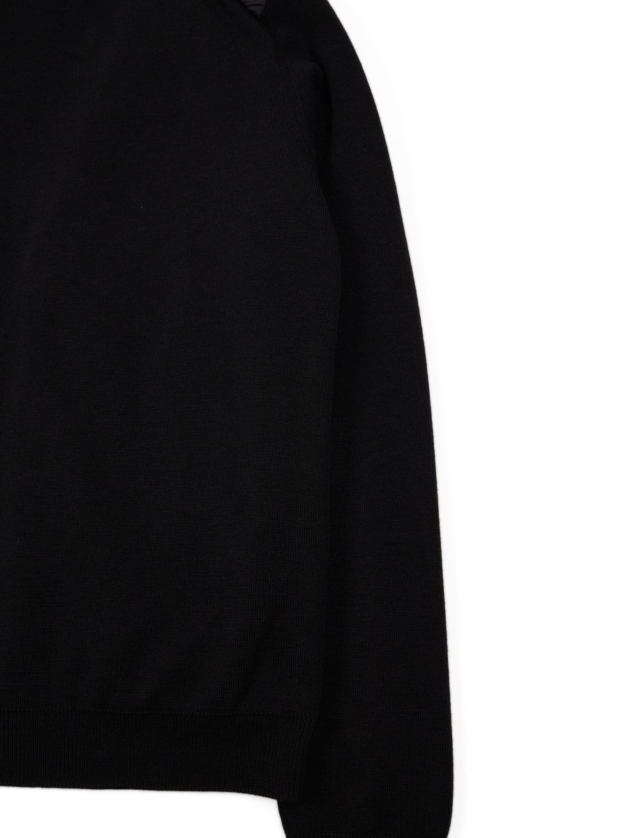 Vintage Prada Linea Rossa Black Wool Cardigan Sweater Size L — photo 9