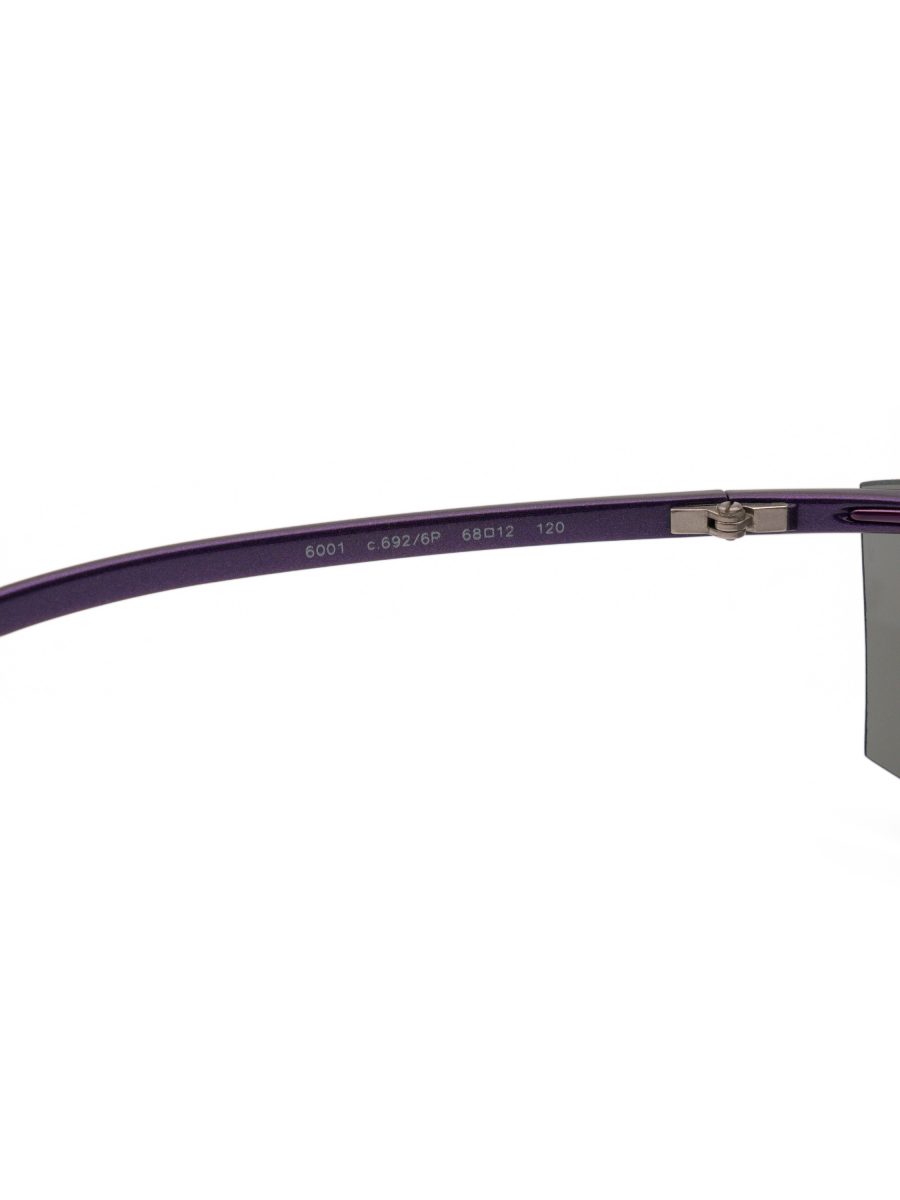 Vintage Chanel 6001 Purple Mirror Rimless Shield Sunglasses — photo 7