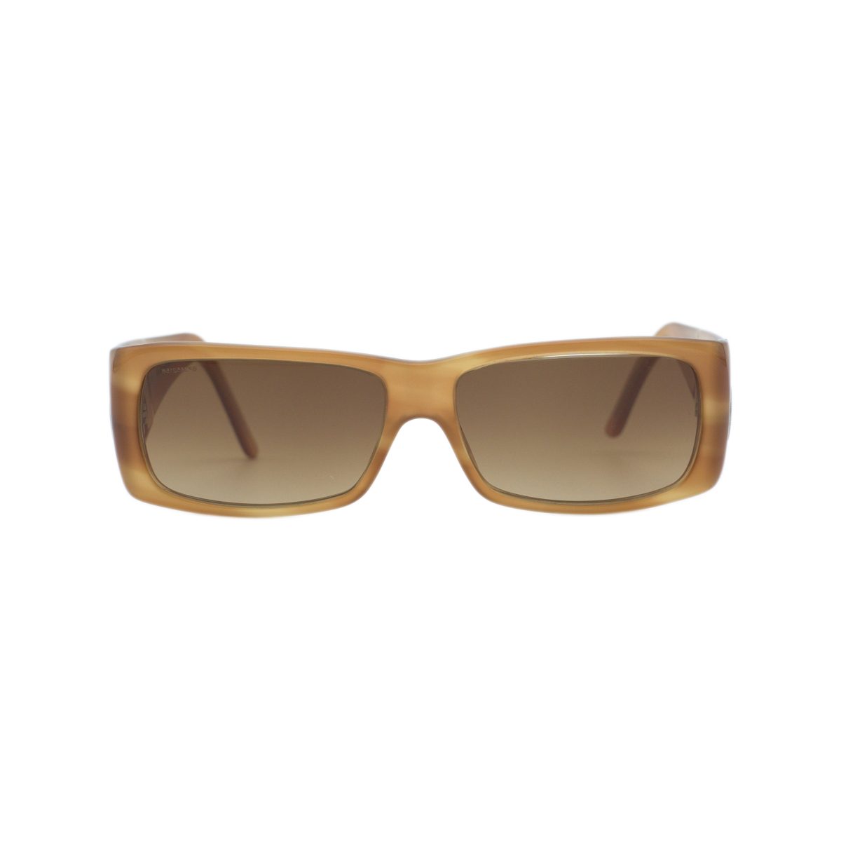 Vintage Prada SPR 10H Brown Wraparound Logo Y2K Sunglasses — photo 2
