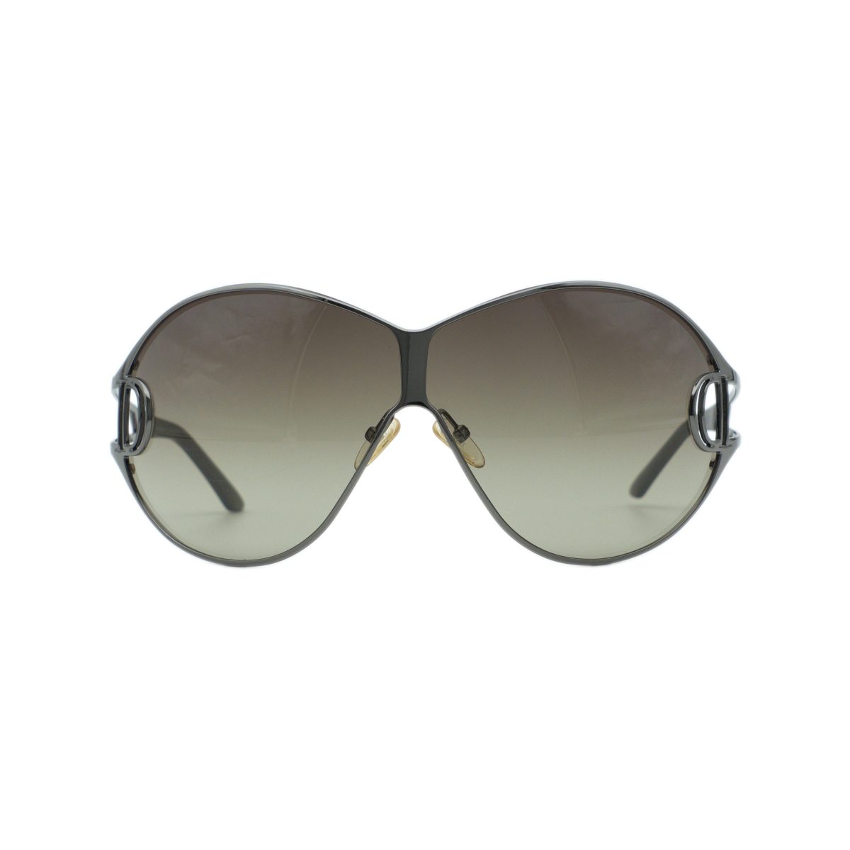 Vintage Dior Diorissimo Gunmetal Shield CD Logo Sunglasses — photo 2