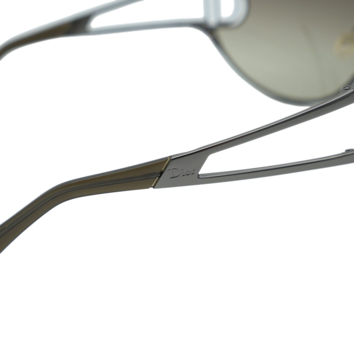 Vintage Dior Diorissimo Gunmetal Shield CD Logo Sunglasses — photo 4