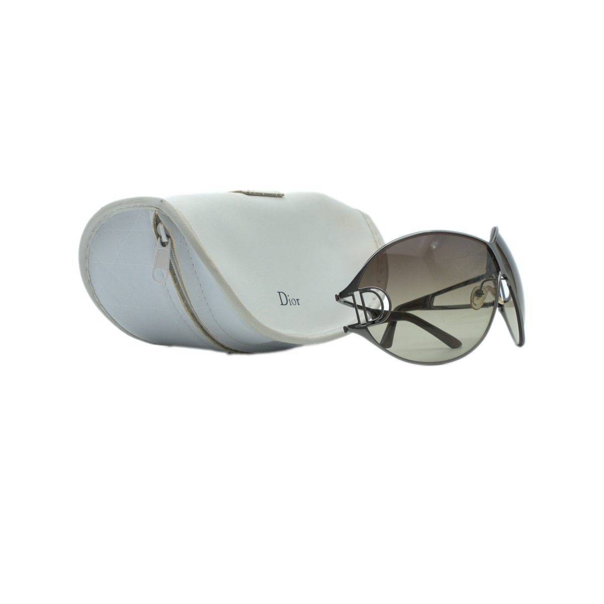 Vintage Dior Diorissimo Gunmetal Shield CD Logo Sunglasses — photo 7