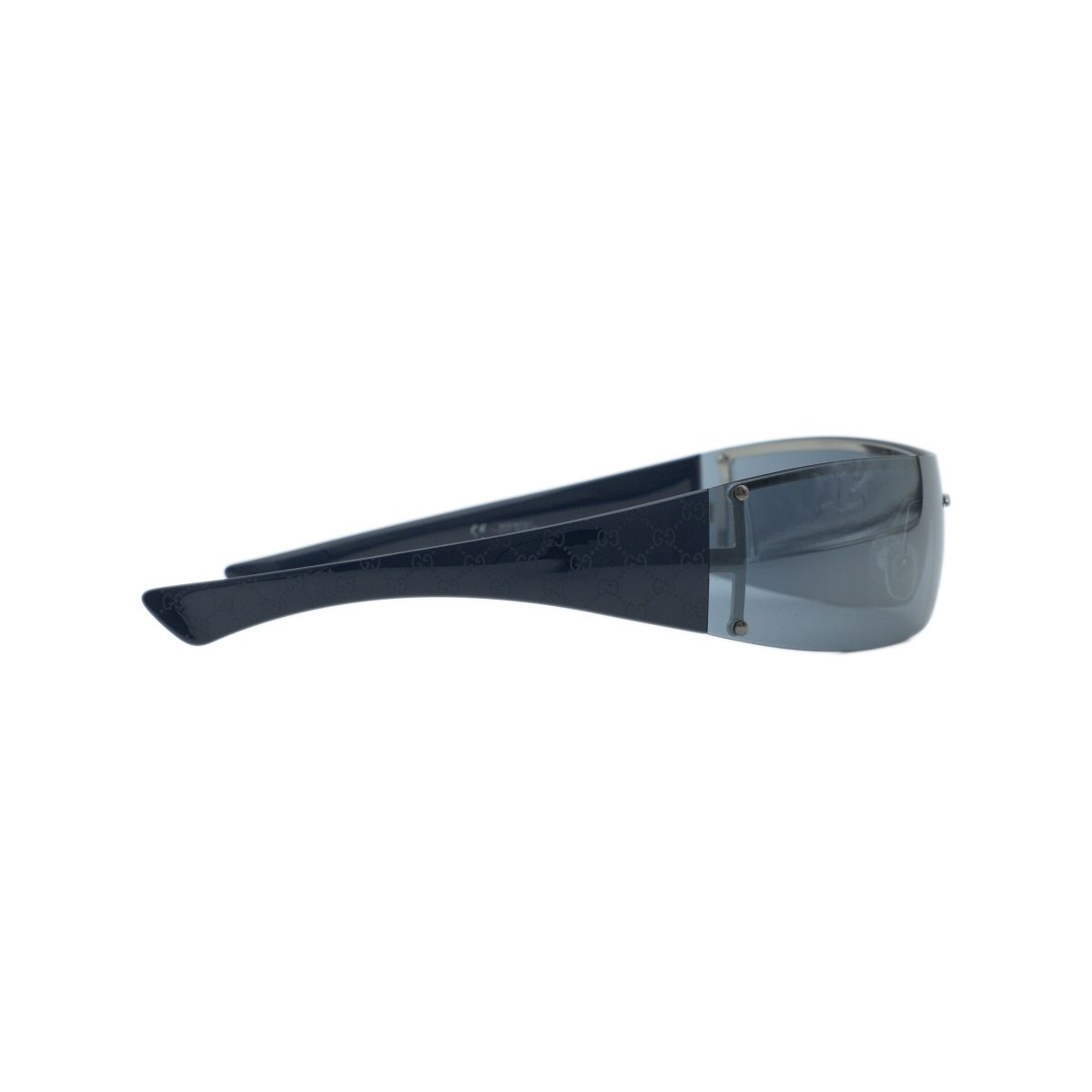 Vintage Gucci GG 1824 Navy Shield GG Logo Y2K Sunglasses — photo 3