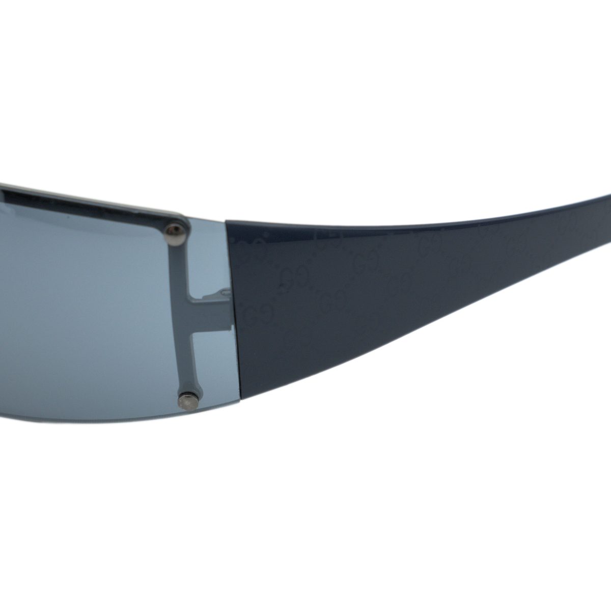 Vintage Gucci GG 1824 Navy Shield GG Logo Y2K Sunglasses — photo 5