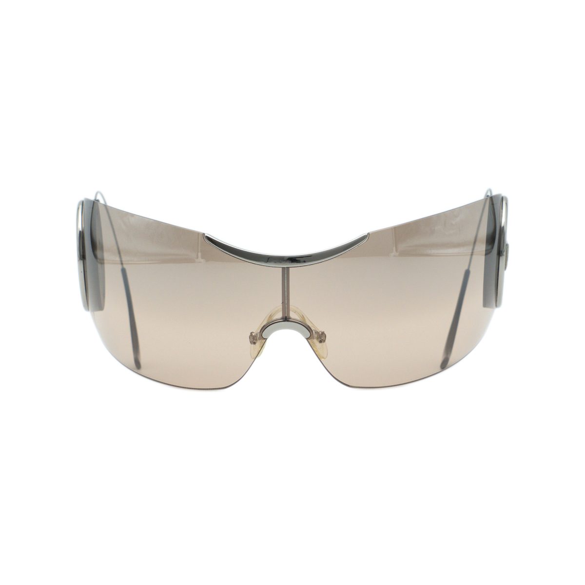 Vintage Dior Sport 3 Brown Rimless Shield Y2K Sunglasses — photo 2