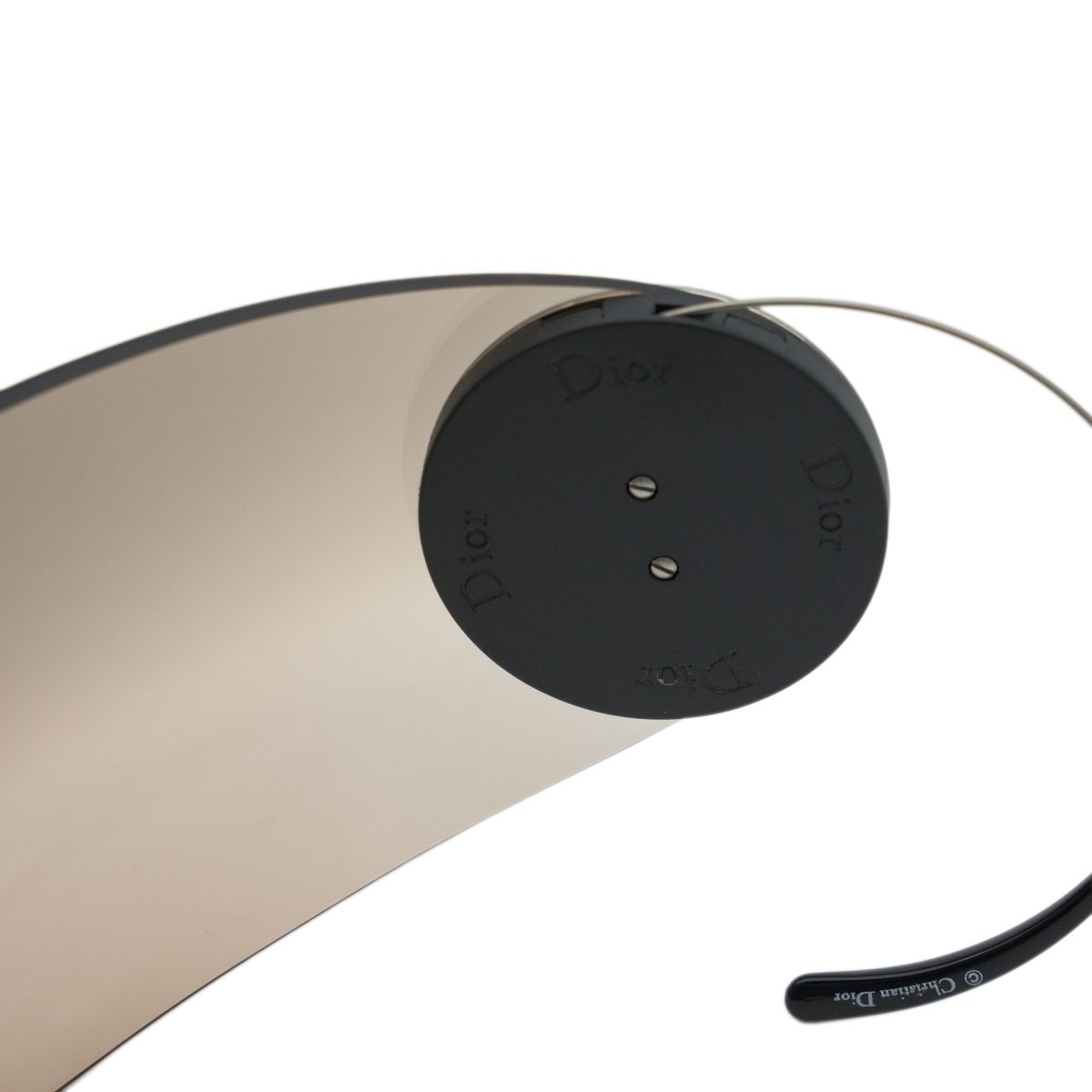 Vintage Dior Sport 3 Brown Rimless Shield Y2K Sunglasses — photo 7