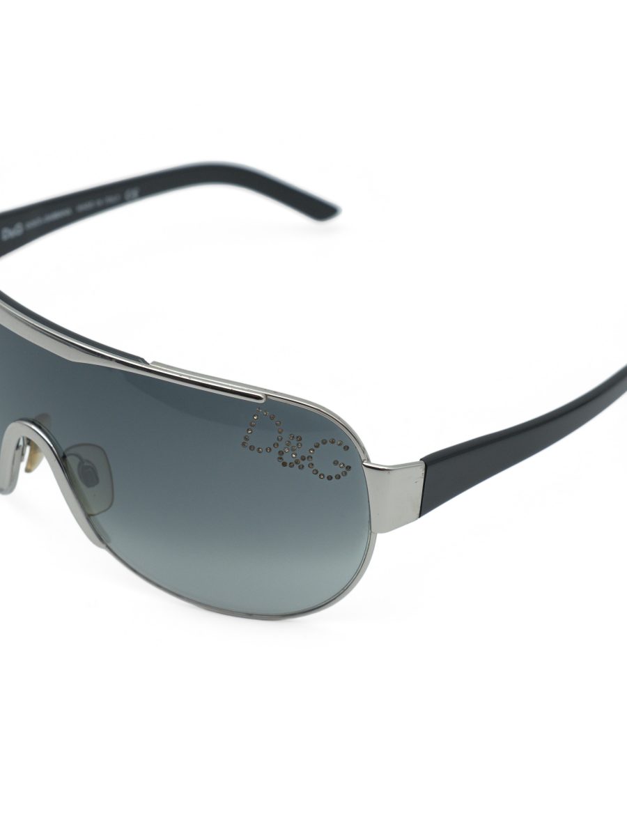 Vintage Dolce Gabbana DG 6011 Crystal Shield Sunglasses — photo 5