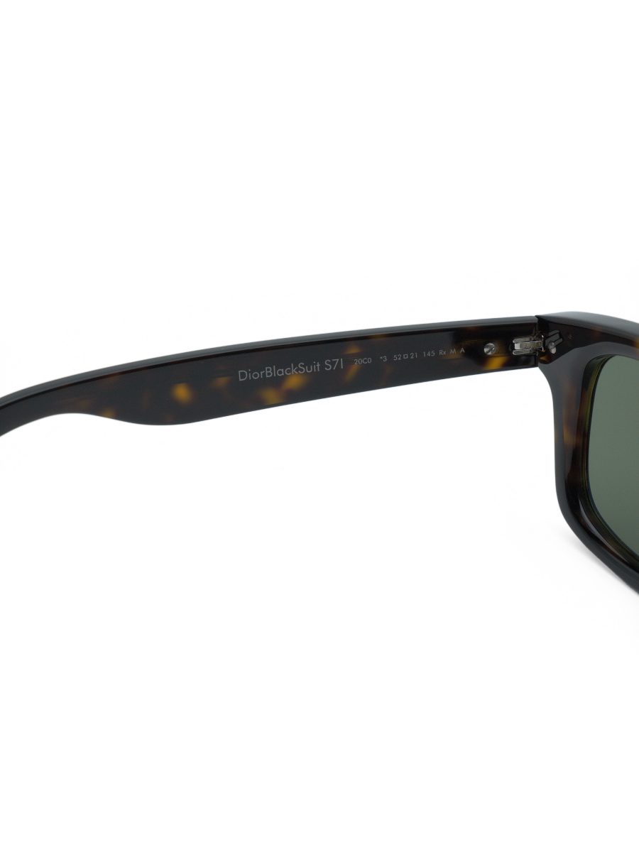 Dior DiorBlackSuit S71 Havana CD Logo Rectangle Sunglasses — photo 8