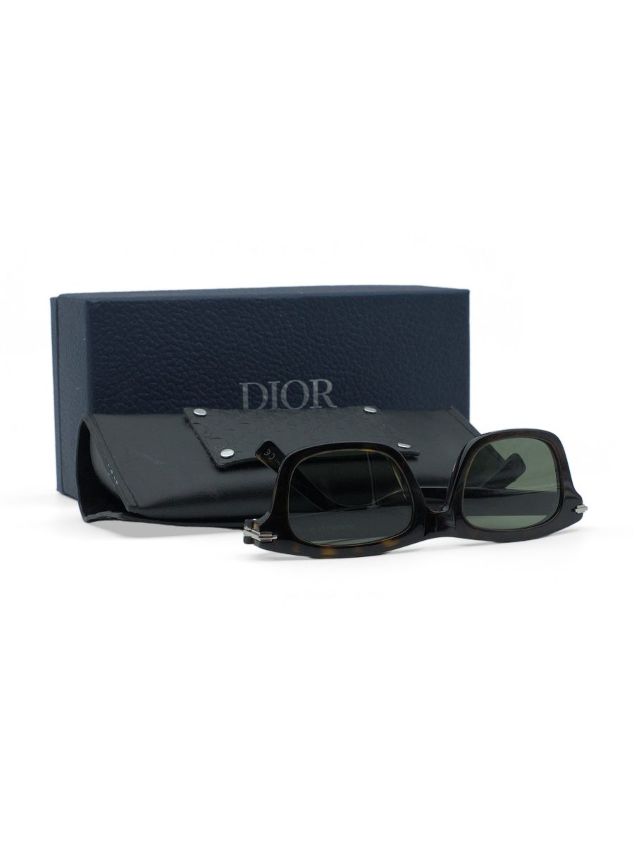 Dior DiorBlackSuit S71 Havana CD Logo Rectangle Sunglasses — photo 10