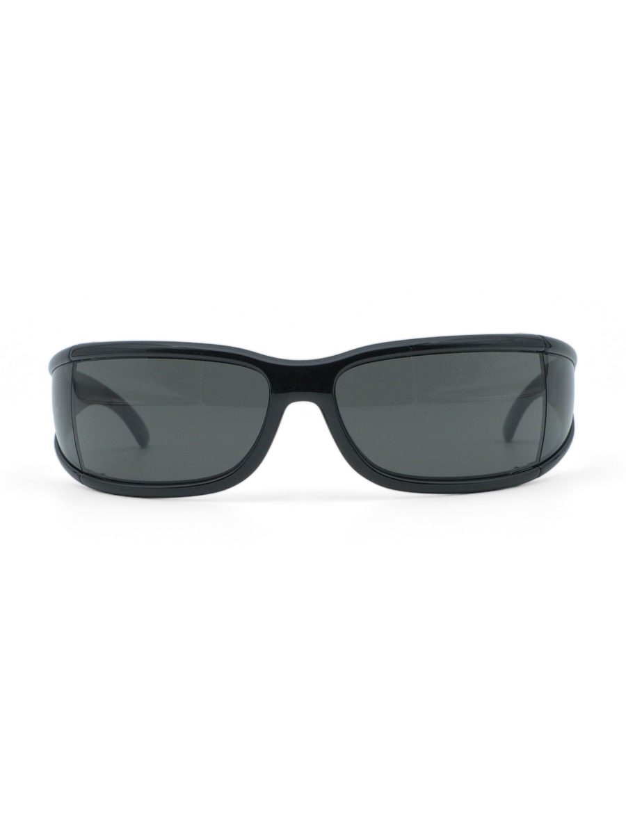 Vintage Dior Fly Black Grey Wraparound Side Lens Sunglasses — photo 2