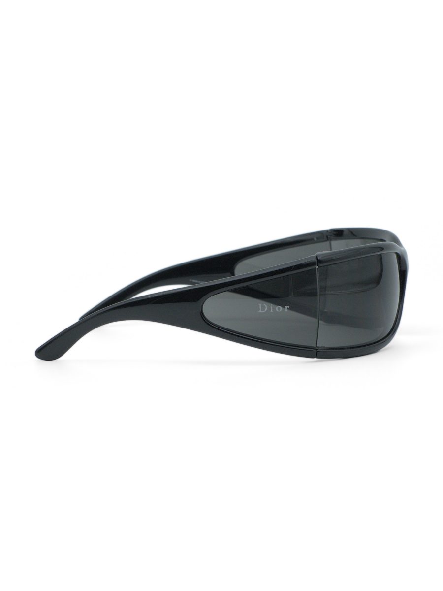 Vintage Dior Fly Black Grey Wraparound Side Lens Sunglasses — photo 3